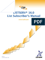 LISTSERV16.0 ListSubscribersManual