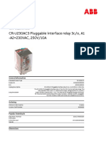 CR-U230AC3 Pluggable interface relay details