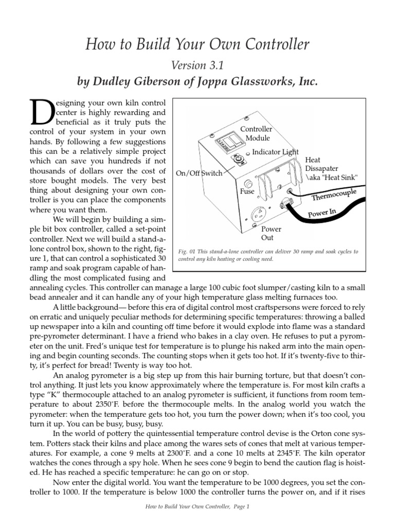 How To Build Your Own Controller by Dudley Giberson of Joppa