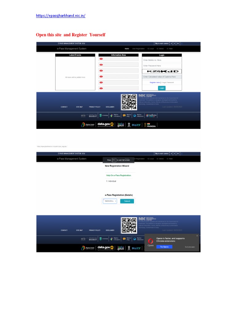 Open This Site and Register Yourself | PDF