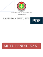 Akses Dan Mutu Pendidikan - Part 2