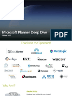 Microsoft Planner Deep Dive: 24 June 2017