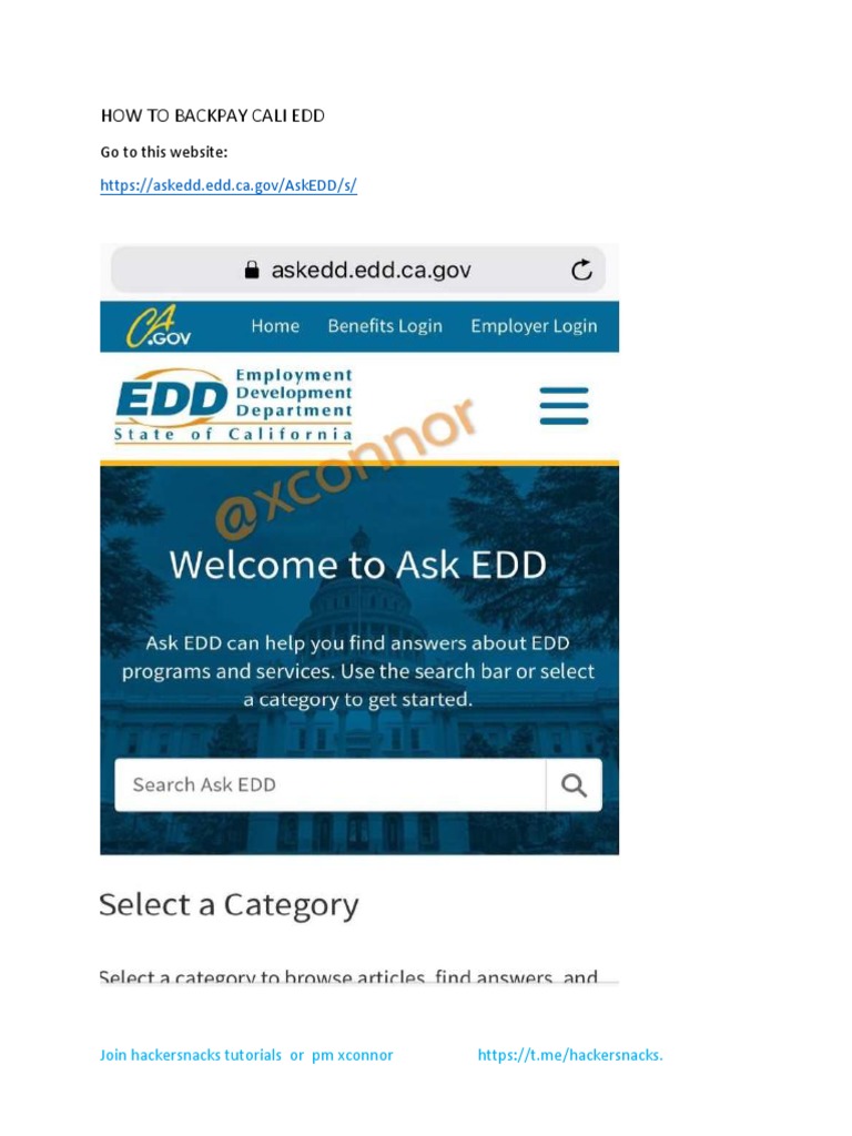 How to Backdate Your CA EDD Claim Effective Date PDF