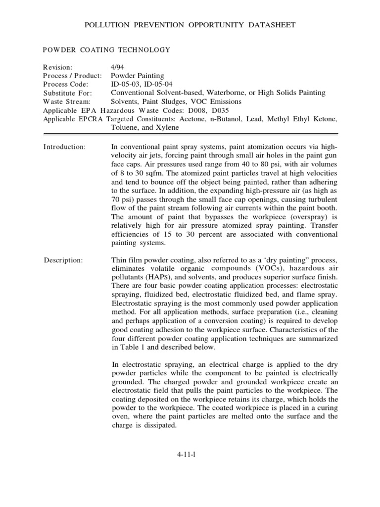 Powder Coating | PDF