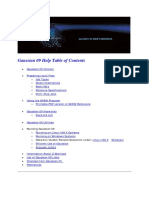 Gaussian 09 User's Reference