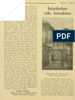 İstanbulun Eski Konakları (Makale) - Ahmet Semih Mümtaz
