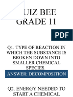 Quiz Bee Grade 11