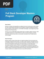 Full Stack Developer Master Program Curriculum