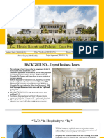TAJ Hotels, Resorts and Palaces - Case Study by Group-IV
