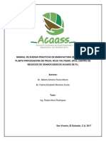 Manual de Buenas Practicas de Manufactura (Bpm) Para Una Planta Procesadora de Frijol Rojo Volteado