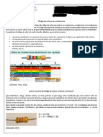 Código de Colores en Resistencias