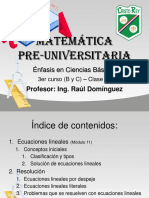 MPU - Clase 8 - Módulo 11 - Sistemas de Ecuaciones Lineales