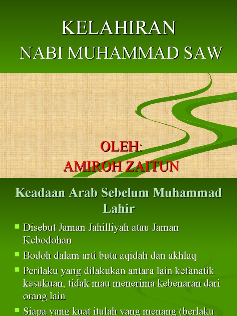 Sejarah Singkat Nabi Muhammad Saw Pdf