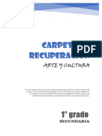 Carpeta de Recuperacion - Arte y Cultura 1º de Secundaria