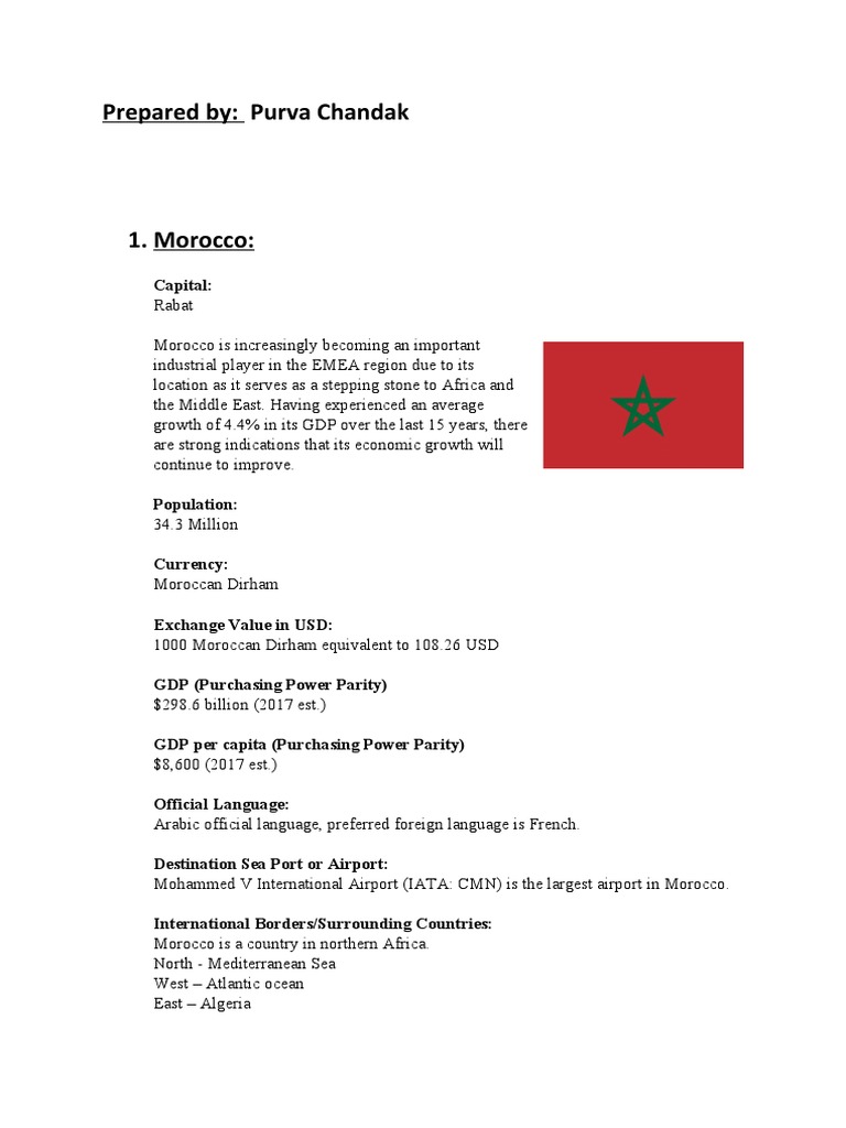 Morocco Pharmaceutical Industry Whitepaper | PDF | Morocco