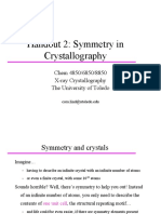 2 Symmetry in Crystallography Hand Out