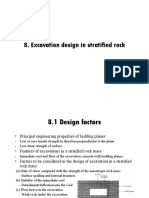 Excavation Design in Stratified Rock