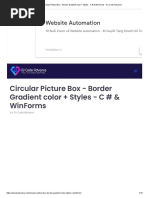 Circular Picture Box - Border Gradient Color + Styles - C # & WinForms - RJ Code Advance