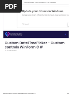 Custom DateTimePicker - Custom Controls WinForm C # - RJ Code Advance