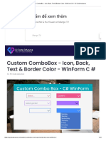 Customize ComboBox colors, icon and border in C