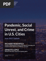 Pandemic, Social Unrest, and Crime in US Cities - June 2021 Update