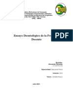 Ensayo Deontológico de la Profesión Docente