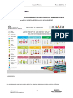 Calendario Escolar Media Superior Edomex 2021-2022 