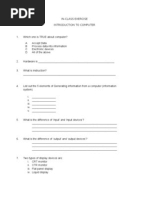 Download Introduction to computer exercise by az SN51785990 doc pdf