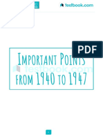 Important Points From 1940 To 1947 - English - 1562065992