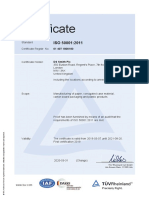 Certficate Iso 50001 Nordic Region