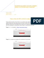 Paso A Paso para Convertir PDF A