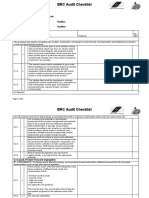 Audit Checklist 4 Site Standards - All 2012