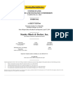 Stanley Black & Decker, Inc.: United States Securities and Exchange Commission