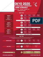 FIBA - Tokyo2020 - Mens Schedule - Final
