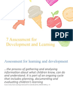 7 Assessment for Development and Learning