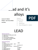 4 Lead and Its Alloys