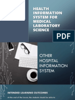 Medt 04: Health Information System For Medical Laboratory Science