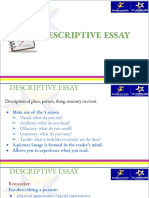 Descriptive Essay Isc