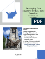 Developing Data Structures For Real-Time Reporting: Howard Wright, Ed.D. Life University