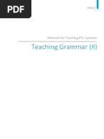 Teaching Grammar (II) : Unit 2