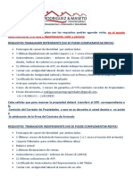 Requisitos para Arrendar