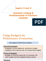 Chapter 2 and 3 Standard Costing & Fundamentals of Variance Analysis