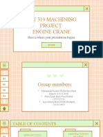 PDT 319 Machining Project: Engine Crane: Here Is Where Your Presentation Begins