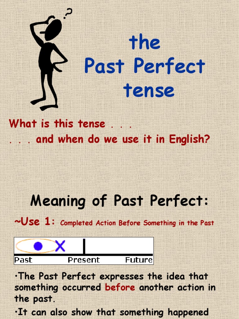Understanding Past Perfect Tense | PDF | Perfect (Grammar ...