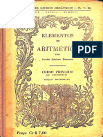 ELEMENTOS DE ARITMÉTICA, Irmãos Isidoro Dumont, FTD, S.D.