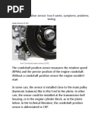 Crankshaft Position Sensor: How It Works, Symptoms, Problems, Testing