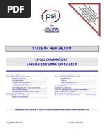 State OF NEW Mexico: Lp-Gas Examinations Candidate Information Bulletin