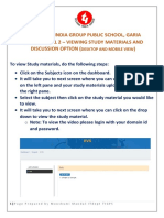 Tutorial 2 - Viewing Study Materials and Discussion Board - Mobile and Desktop View