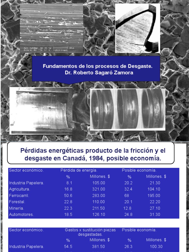 Fundamentos de Los Procesos de Desgaste | PDF | Fatiga (material ...
