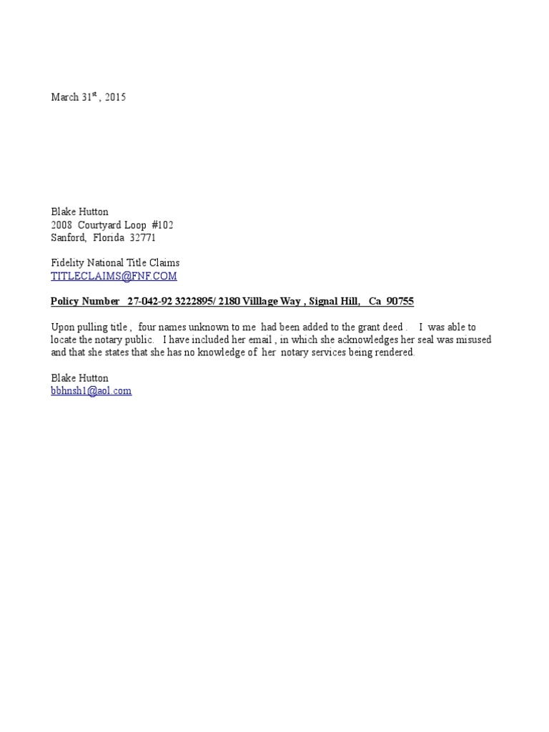 Title Claim | PDF